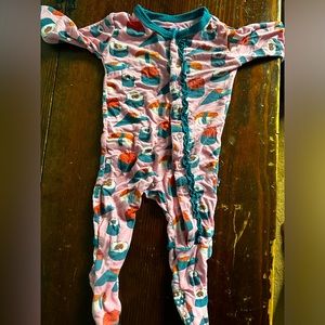 Bamboo baby girl sleeper